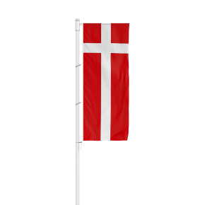 Dänemark Flagge Hochformat für Ausleger