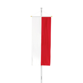 Thüringen Flagge Bannerfahne, ohne Wappen
