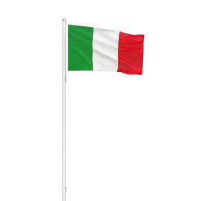 Italien Flagge Querformatfahne mit Kordel