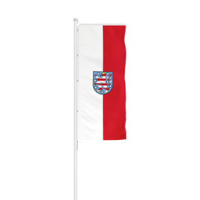 Thüringen Flagge Hochformat mit Presenter Basic