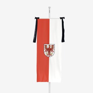 Brandenburgbanner mit Trauerflor