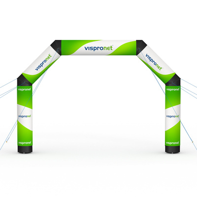 Aufblasbarer Eventbogen Air Basic, Breite 6,50 m mit Wechslebannern