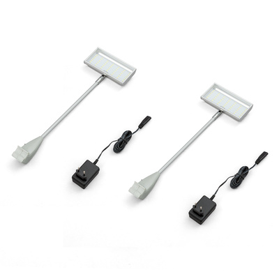 Led Spot silbergrau, 2er Set