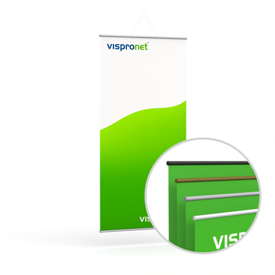 Textilposter Metallbeleistung